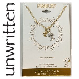 🌟 Unwritten Peanuts Snoopy & Woodstock Necklace
